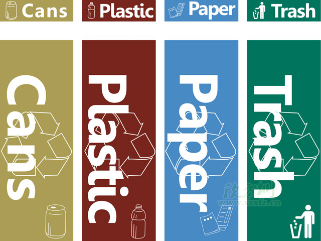 垃圾桶圖標及分類標識有哪些?